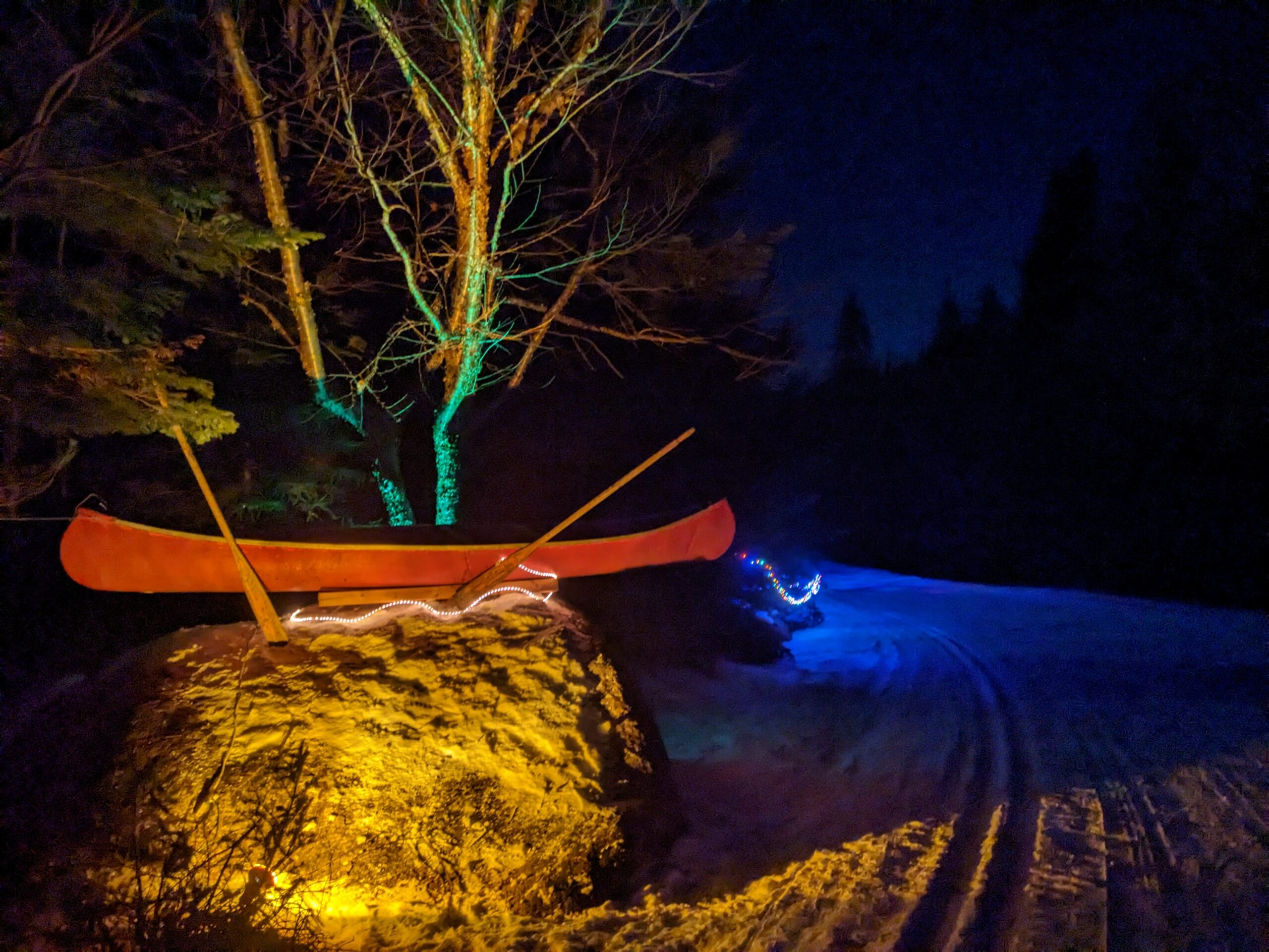 Sentier illuminé