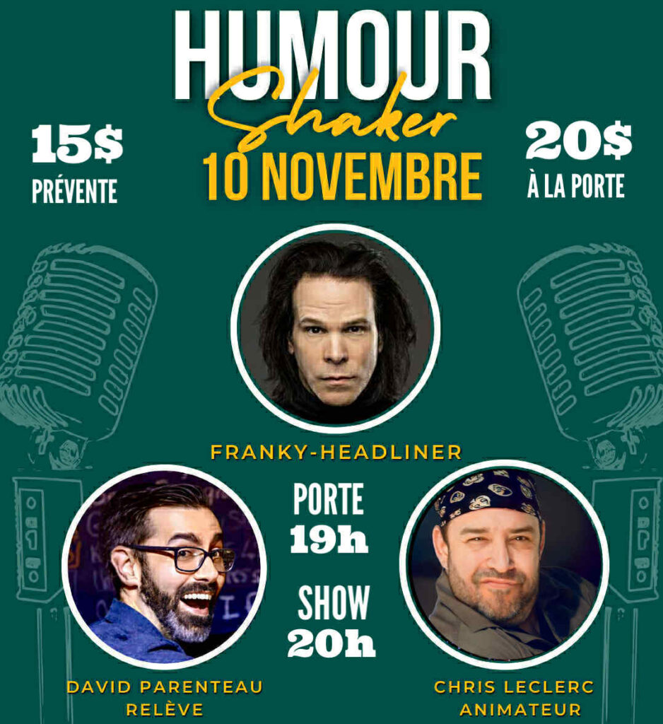 Soirée d’humour – Shaker Granby